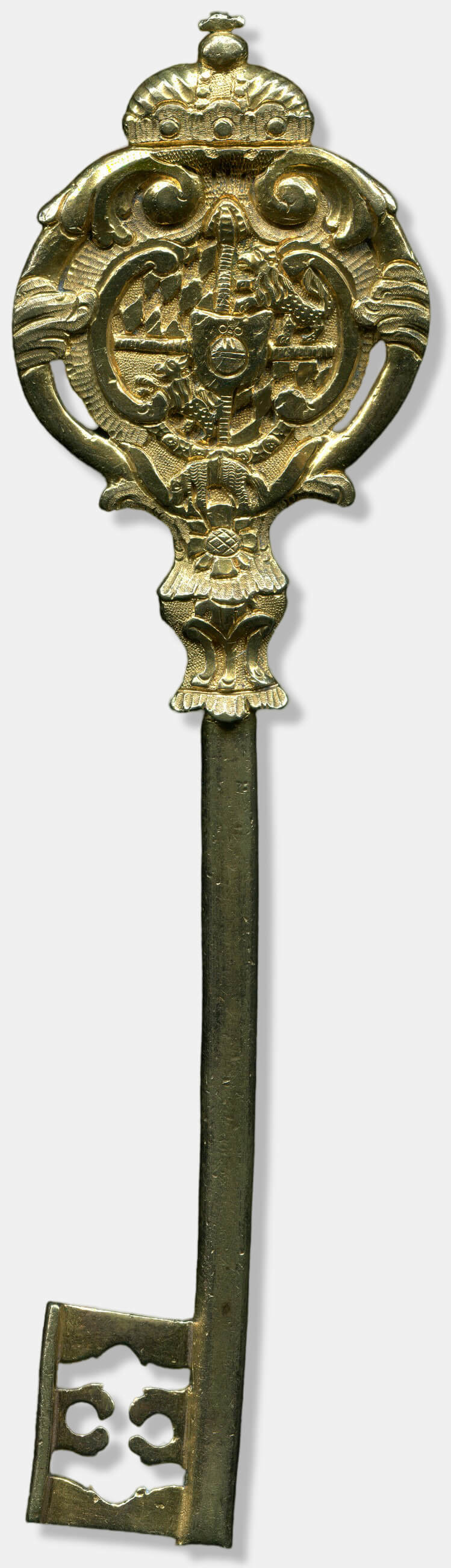 Ein Chur-bayerischer Kammerherrenschlüssel aus der Regierungszeit Maximilian III. Joseph, ca. 1750